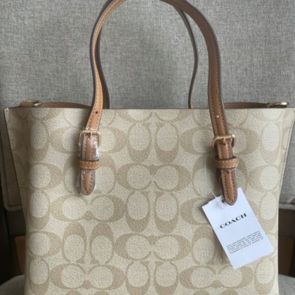 NWT！COACH MOLLIE TOTE 25 IN SIGNATURE CANVAS (C4250) - Picture 2 of 6